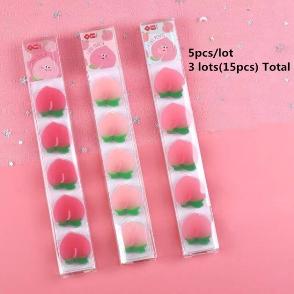 6pcs Kawaii Fruity Sakura Erasers - 12 - Kawaii Mix