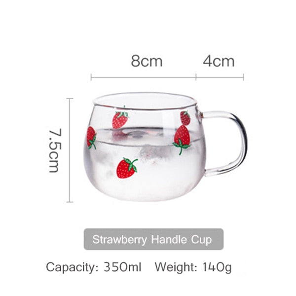 Kawaii Strawberry Glass Water Jug + Cup - 5 - Kawaii Mix