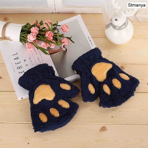 Fluffy Cat Paw Gloves - 10 - Kawaii Mix