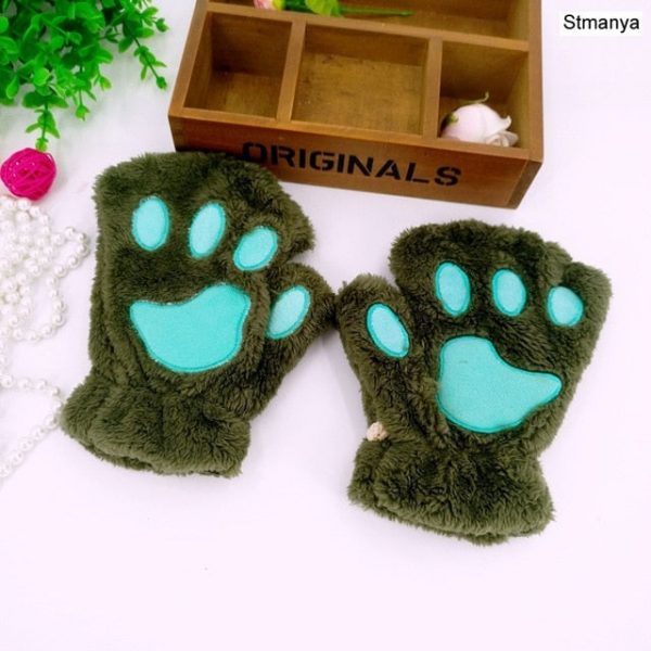 Fluffy Cat Paw Gloves - 9 - Kawaii Mix