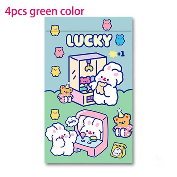 4pcs Rabbit PVC Case Bags - 3 - Kawaii Mix