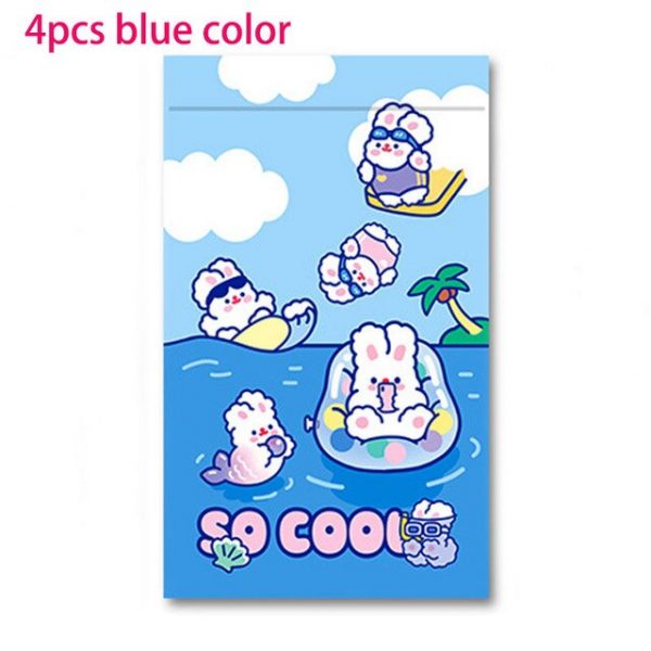 4pcs Rabbit PVC Case Bags - 5 - Kawaii Mix