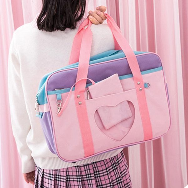 Love Heart Pastel Travel Bag - 2 - Kawaii Mix