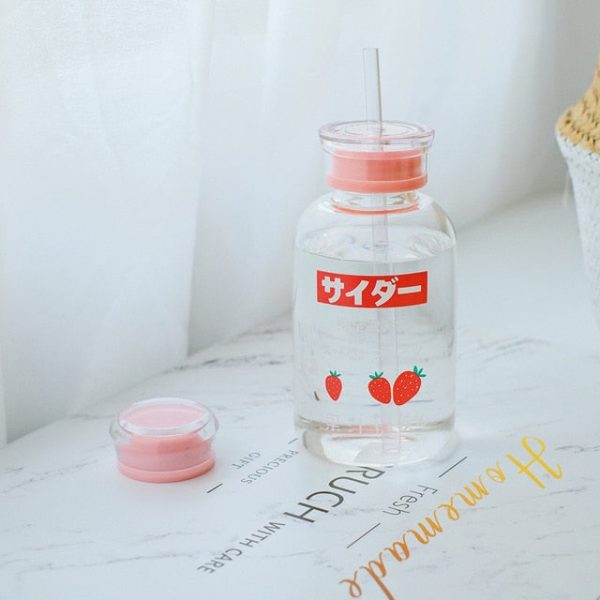 450ml Fruity Japanese Milk Bottle - 6 - Kawaii Mix