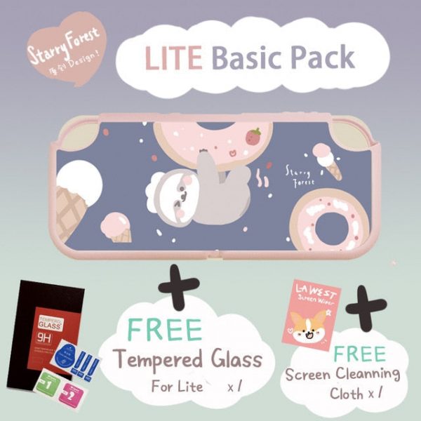 Starry Forest Doughnut Sloth Kawaii Soft Switch / Switch Lite Case - 8 - Kawaii Mix