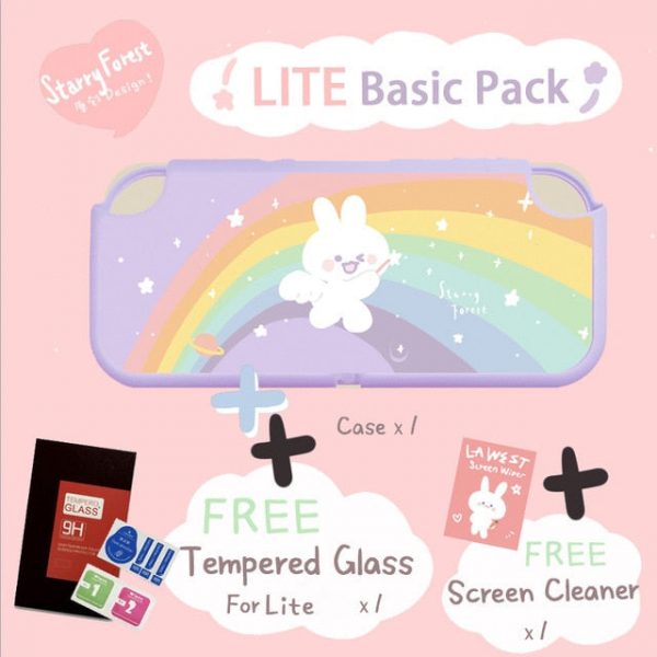 Starry Forest Rainbow Bunny Kawaii Soft Shell Switch Case - 5 - Kawaii Mix