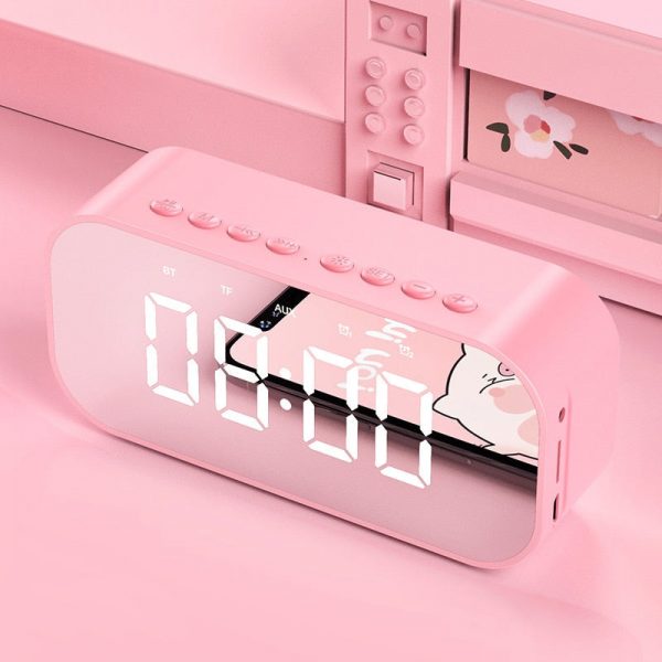 Pink Mirror Bluetooth Radio Alarm - 1 - Kawaii Mix