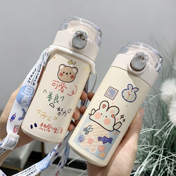 320ml Kawaii Bear Korean Thermos Flask - 1 - Kawaii Mix