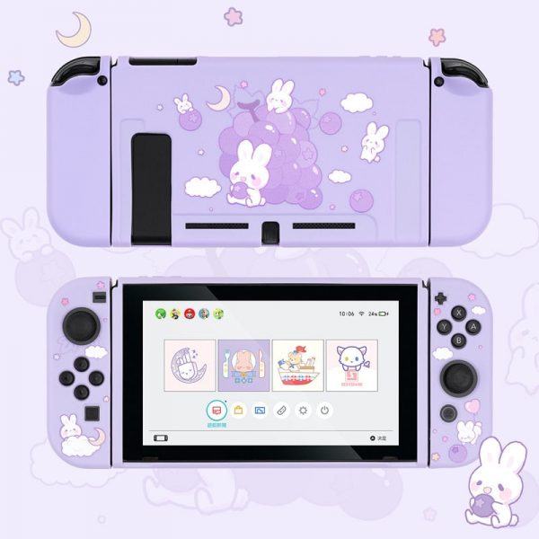 Grape Rabbit Kawaii Soft Switch Case - 1 - Kawaii Mix