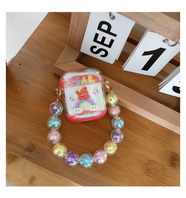 Rainbow Bear Glitter Airpods 1+2 Case - 4 - Kawaii Mix