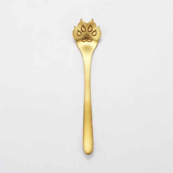 Cat Paw Stainless Steel Sugar Spoon - 8 - Kawaii Mix