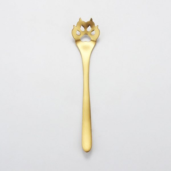 Cat Paw Stainless Steel Sugar Spoon - 9 - Kawaii Mix