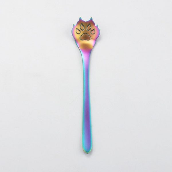 Cat Paw Stainless Steel Sugar Spoon - 14 - Kawaii Mix