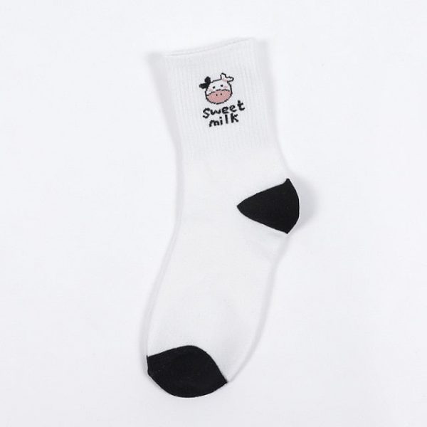 Black n White Aesthetic Socks - 11 - Kawaii Mix