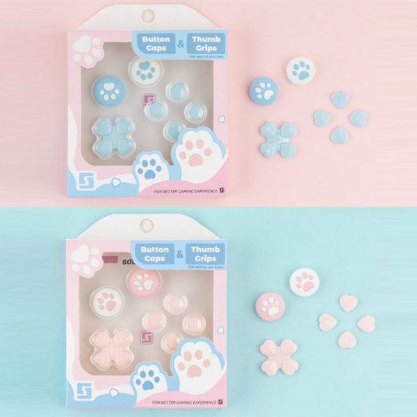 Switch D-pad Switch Button Covers - 1 - Kawaii Mix