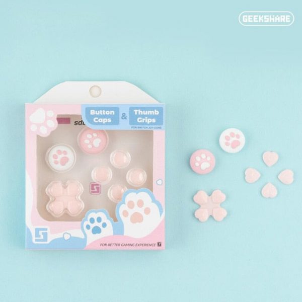 Switch D-pad Switch Button Covers - 3 - Kawaii Mix