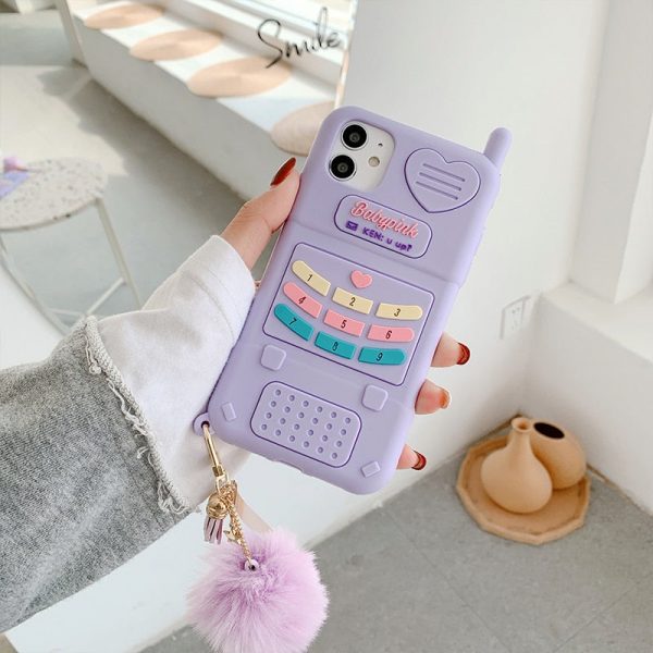 Retro Heart iPhone Case Pink / Purple - 9 - Kawaii Mix