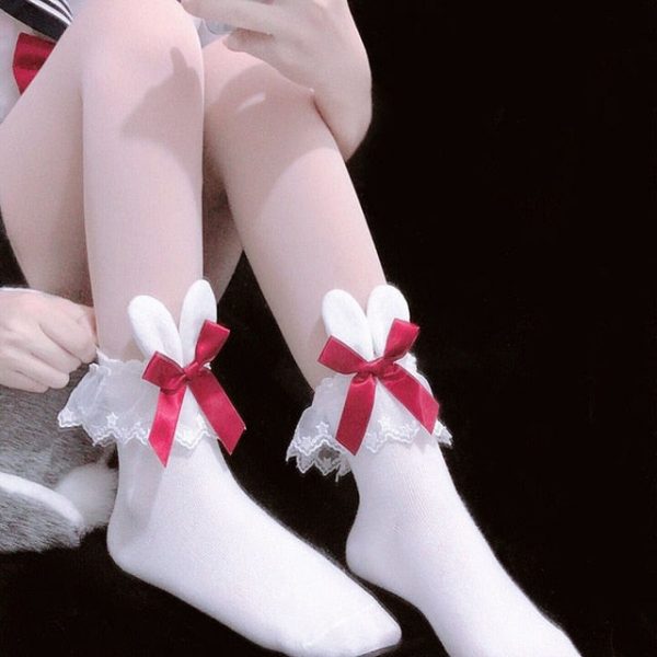 Kawaii Bunny Bow Socks - 5 - Kawaii Mix