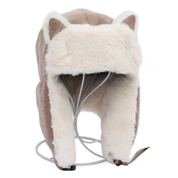 Warm Fluffy Cat Ear Winter Hat - 4 - Kawaii Mix