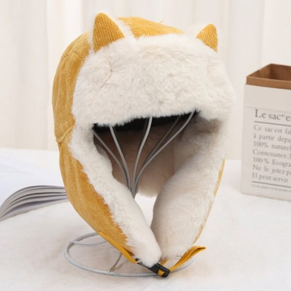 Warm Fluffy Cat Ear Winter Hat - 3 - Kawaii Mix