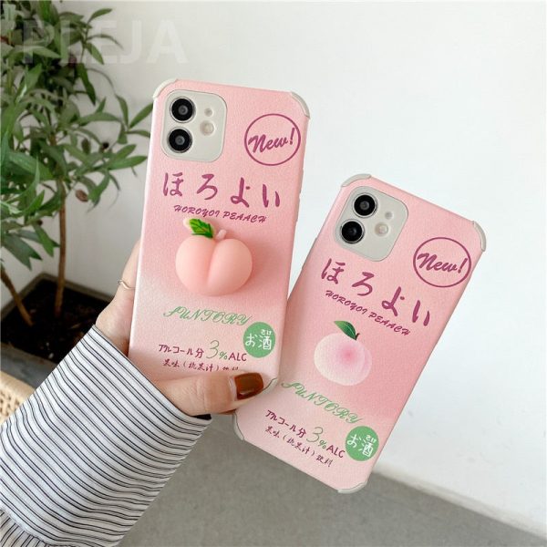 Squishy Peach iPhone Case - 1 - Kawaii Mix