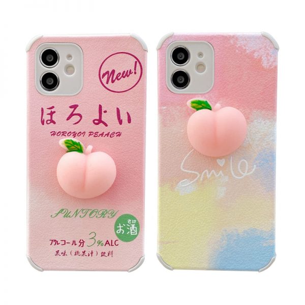 Squishy Peach iPhone Case - 7 - Kawaii Mix