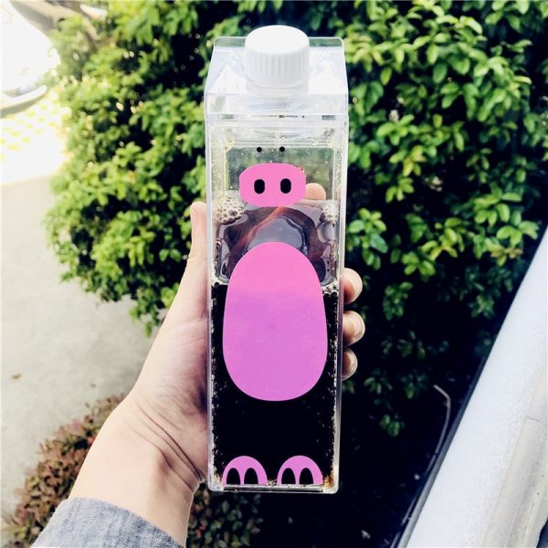 500ml Cute Animal Boba Flask Bottles - 6 - Kawaii Mix