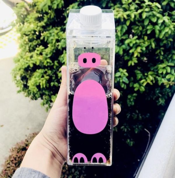 500ml Cute Animal Boba Flask Bottles - 8 - Kawaii Mix