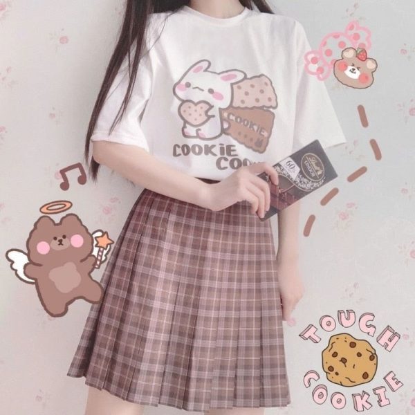 Bunny Cookie Kawaii Harajuku Japanese T-shirt - 1 - Kawaii Mix
