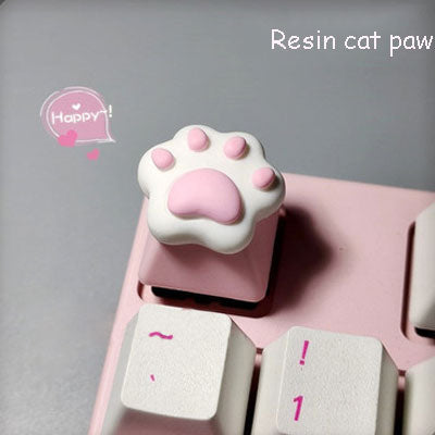 1pc Pastel Star / Cat Paw Key Cap - 7 - Kawaii Mix