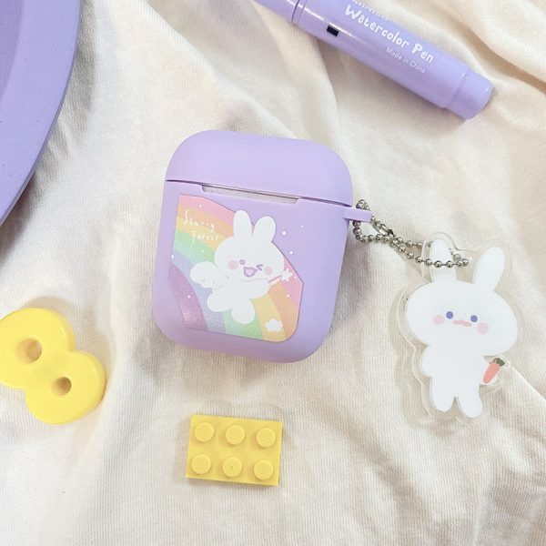 Starry Forest Rainbow Bunny Airpods Case 1/2/PRO - 1 - Kawaii Mix