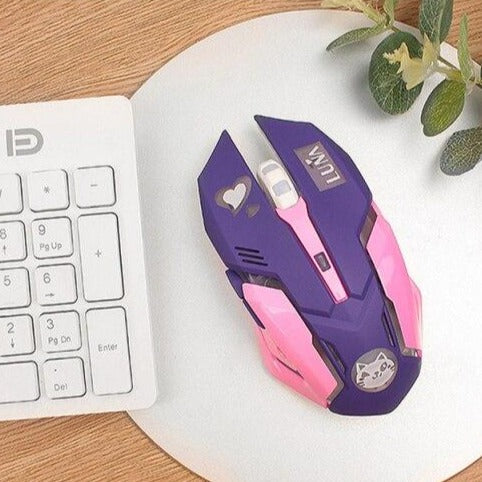 2.4G rechargeable wireless mouse with LED backlight - 1 - Kawaii Mix