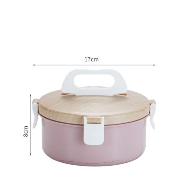 2 Layer Insulated Thermal Round Bento Lunch Box - 4 - Kawaii Mix