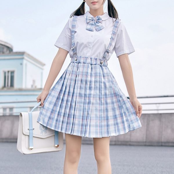 Summer Japanese School Girl Suspender Skirt - 2 - Kawaii Mix