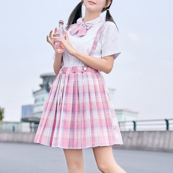 Summer Japanese School Girl Suspender Skirt - 9 - Kawaii Mix