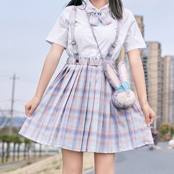 Summer Japanese School Girl Suspender Skirt - 8 - Kawaii Mix