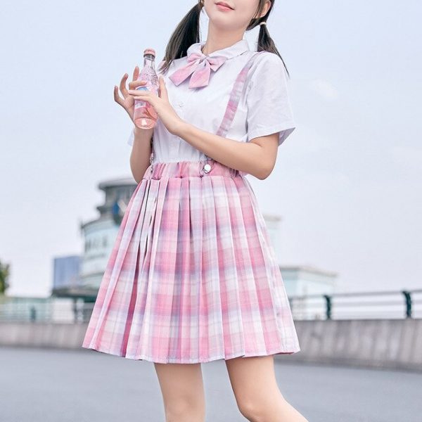 Summer Japanese School Girl Suspender Skirt - 1 - Kawaii Mix