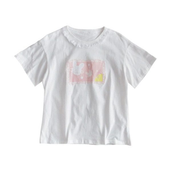 Bunny Moon Japanese Kawaii Tshirt - 3 - Kawaii Mix