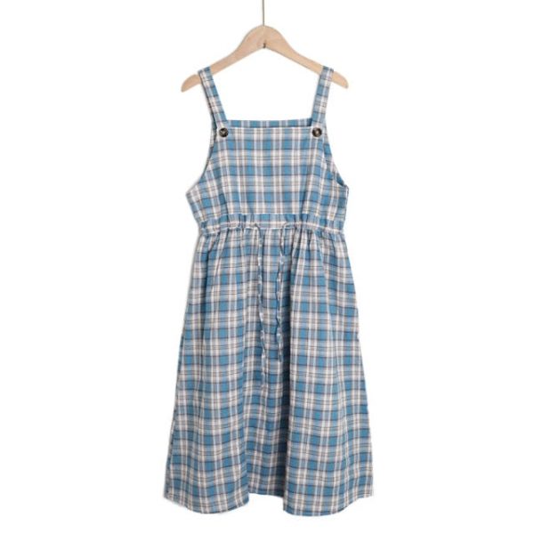Kawaii Plaid Fashion Pinafore Summer Dress - 1 - Kawaii Mix