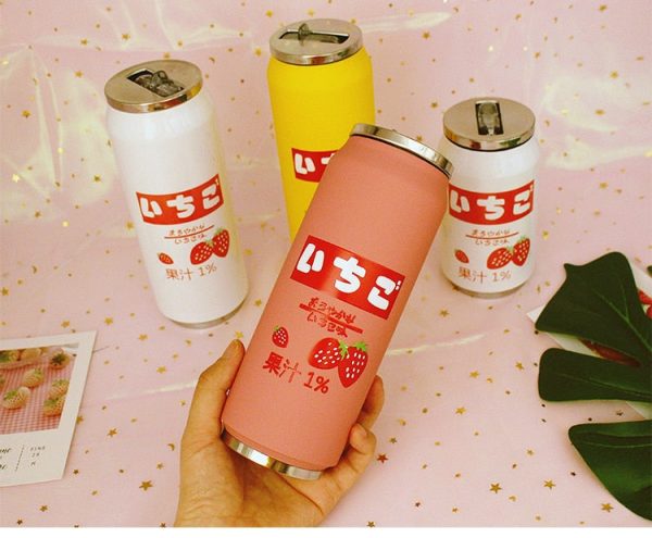 Stainless Steel Japan Juice Fruity Drink Cans - 15 - Kawaii Mix