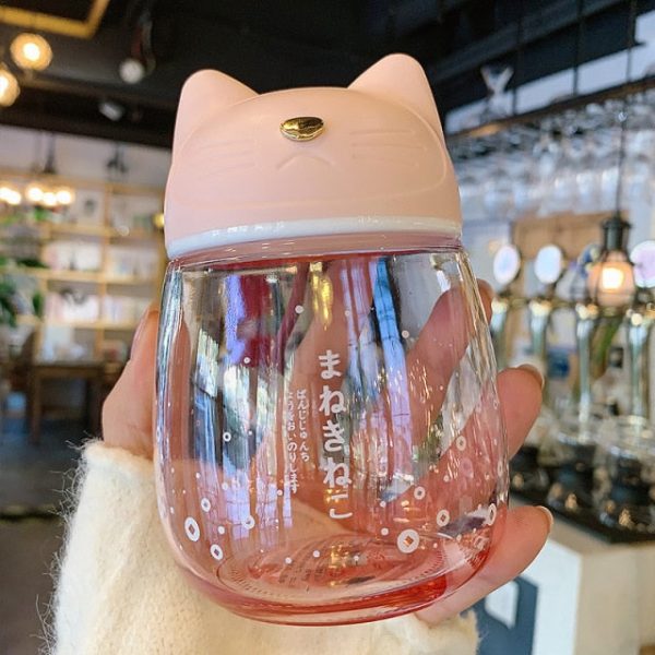 Sakura Cat Water Bottle - 4 - Kawaii Mix