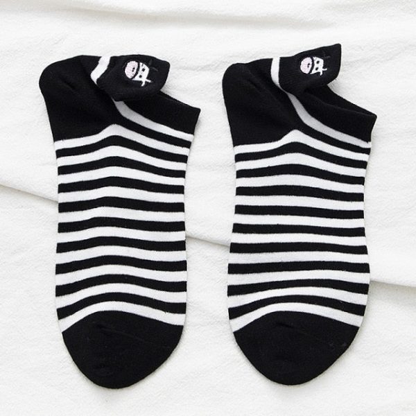 Black n White Aesthetic Socks - 14 - Kawaii Mix