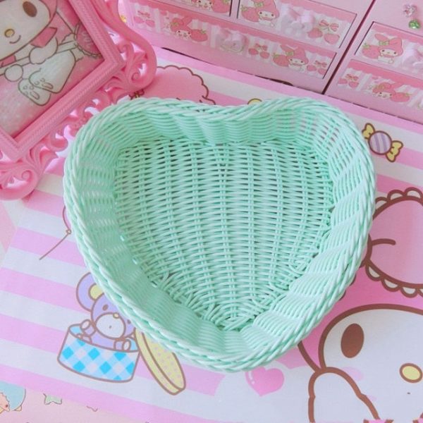 Love Heart Shape Basket - 5 - Kawaii Mix