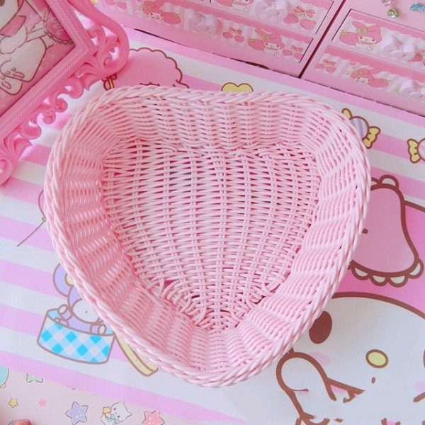 Love Heart Shape Basket - 4 - Kawaii Mix