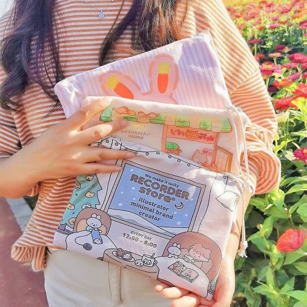 Cute Korean Cartoon Storage Bags - 1 - Kawaii Mix