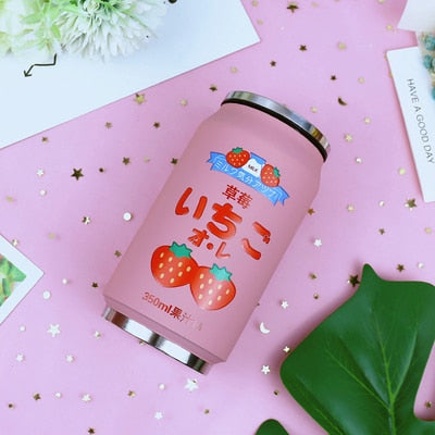 Stainless Steel Japan Juice Fruity Drink Cans - 8 - Kawaii Mix