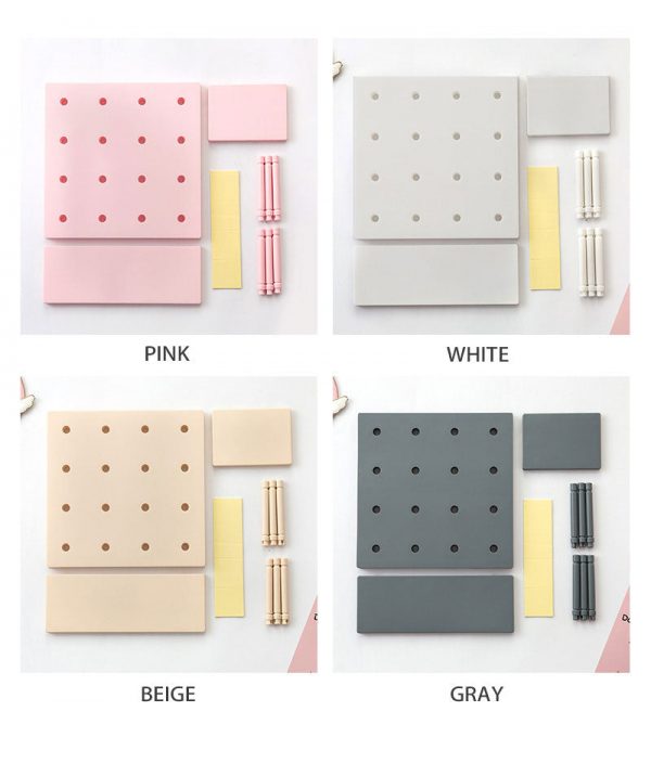 Pastel Pin Wall Rack Shelf Unit Organizer - 2 - Kawaii Mix