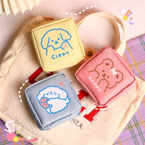 Portable Cute Print Kawaii Sanitary Bag - 1 - Kawaii Mix