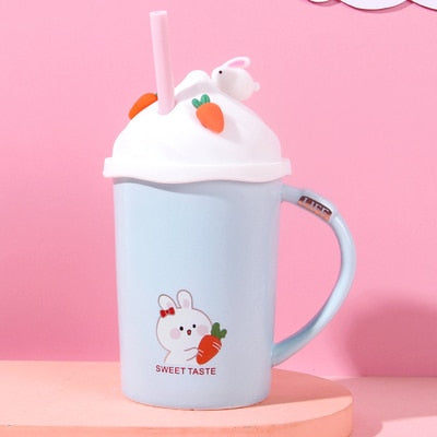 Kawaii Strawberry Ice Cream Mug Coffee Cup - 6 - Kawaii Mix