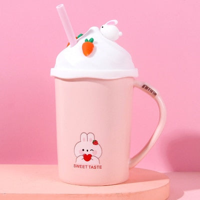 Kawaii Strawberry Ice Cream Mug Coffee Cup - 11 - Kawaii Mix